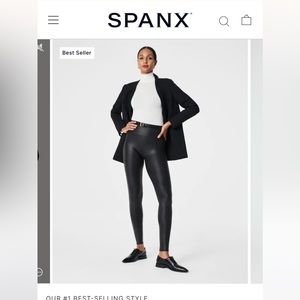 Spanx faux leather leggings